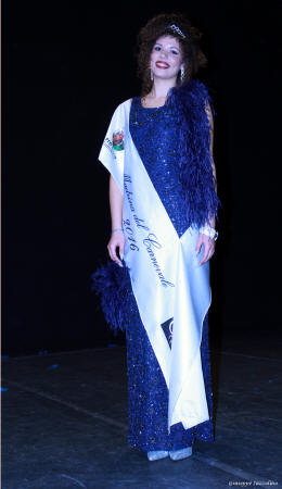 Martina Mazza, madrina dell' edizione 2016 del Carnevale di Castrovillari e del Pollino ( foto di Pino Iazzolino )