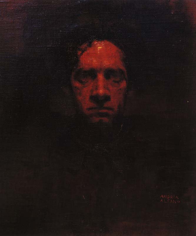 AUTORITRATTO, 1912, OLIO SU CARTONE TELATO, CM 52X43,5