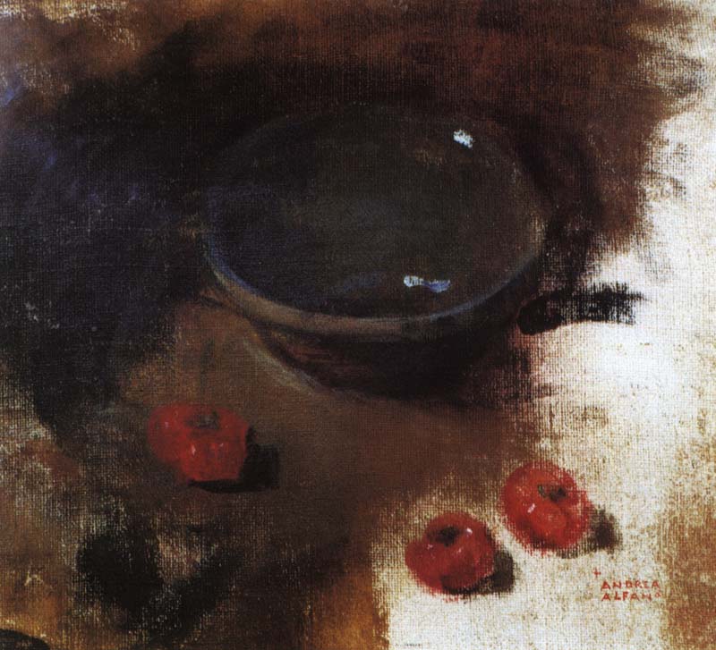 NATURA MORTA ANNI 40, OLIO SU TELA, CM 41X44