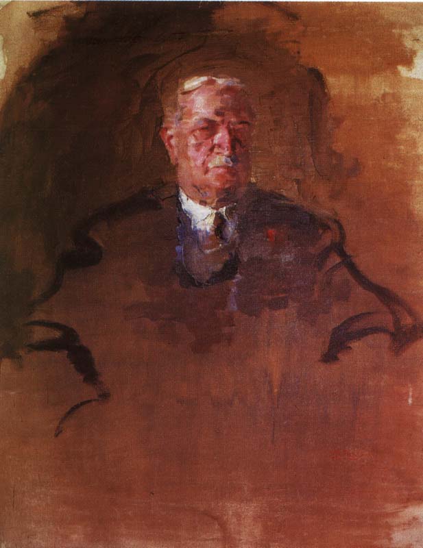 RITRATTO D' UOMO, ANNI 40, OLIO SU TELA, CM 113X88