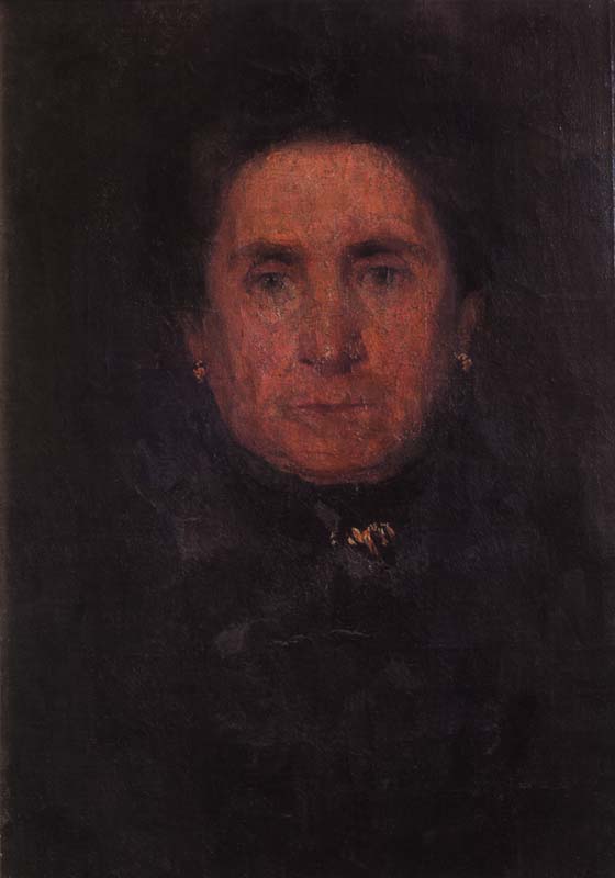 RITRATTO DELLA MADRE, 1900 C., OLIO SU TELA, CM 44X33