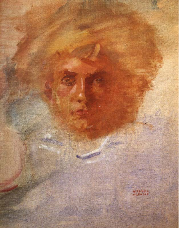 RITRATTO DI TONI DI VIETRI, 1953, OLIO SU TELA, CM 52,5X41,5